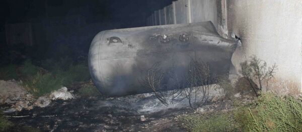 Последствия взрыва на территории гаража Жанубгаз Кашкадарьинской области Последствия взрыва на территории гаража Жанубгаз Кашкадарьинской области - Sputnik Узбекистан