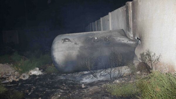Последствия взрыва на территории гаража Жанубгаз Кашкадарьинской области - Sputnik Узбекистан