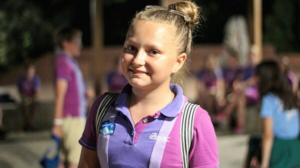 Участница первой международной смены по русскому языку для зарубежных школьников и педагогов в Артеке Ангелина Михайлюк - Sputnik Узбекистан