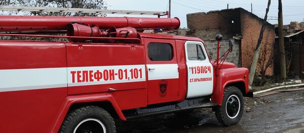 Пожарный автомобиль Пожарный автомобиль - Sputnik Ўзбекистон