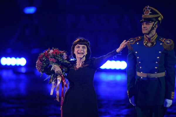 Церемония открытия X Международного военно-музыкального фестиваля Спасская башня Церемония открытия X Международного военно-музыкального фестиваля Спасская башня - Sputnik Узбекистан