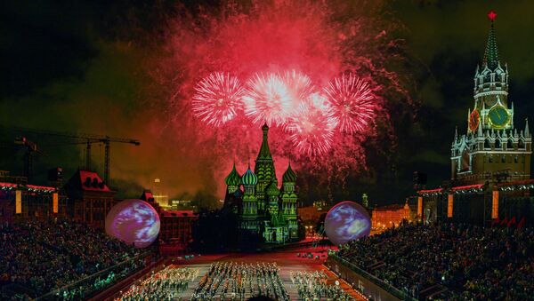 X Международный военно-музыкальный фестиваль Спасская башня в Москве. - Sputnik Узбекистан