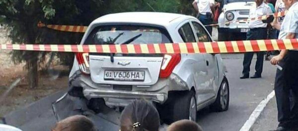 Угнанный автомобиль Spark в Ташкенте Угнанный автомобиль Spark в Ташкенте - Sputnik Узбекистан