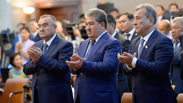 Во время подписания соглашения между президентами Узбекистана и Кыргызстана - Sputnik Узбекистан