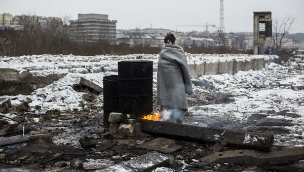 Беженцы в Белграде - Sputnik Узбекистан