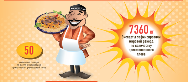 В Ташкенте приготовили рекордно большой плов - Sputnik Узбекистан