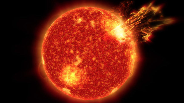 Вспышки на Солнце, архивное фото - Sputnik Ўзбекистон
