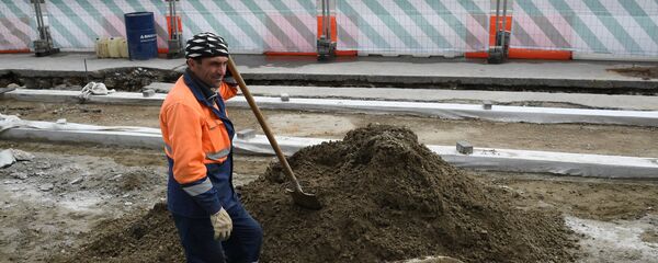 Реконструкция Садового кольца Москвы Реконструкция Садового кольца Москвы - Sputnik Узбекистан