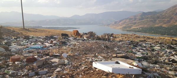 Несанкционированные свалки на берегах Чарвакского водохранилища - Sputnik Узбекистан