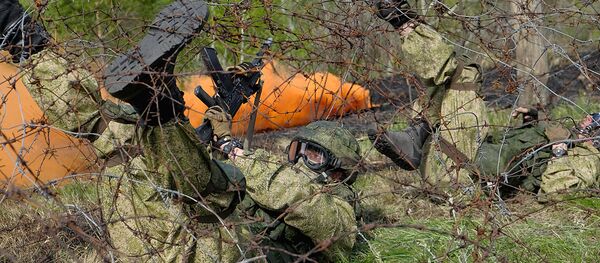 Военнослужащие специального назначения на учениях в Самарской области - Sputnik Узбекистан