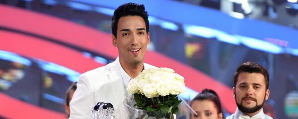 Певец Сардор Милано (Узбекистан) на церемонии награждения победителей международного конкурса молодых исполнителей Новая волна - 2017 в Сочи - Sputnik Узбекистан