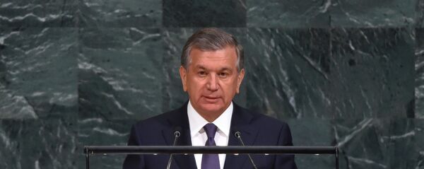 Шавкат Мирзиёев выступил на 72-й сессии Генеральной Ассамблеи ООН Шавкат Мирзиёев выступил на 72-й сессии Генеральной Ассамблеи ООН - Sputnik Ўзбекистон