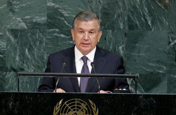 Президент Узбекистана Шавкат Мирзиёев на Генассамблее ООН - Sputnik Узбекистан