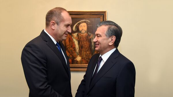 Президент Узбекистана Шавкат Мирзиёев провел переговоры с главой Болгарии Руменом Радевым - Sputnik Узбекистан