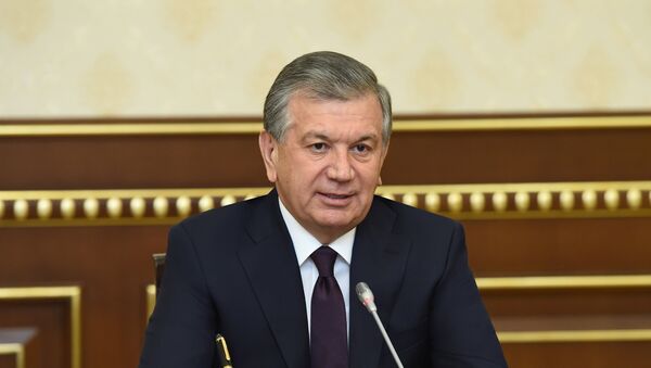 Prezident Uzbekistana Shavkat Mirziyoyev na vstreche s glavoy Tatarstana Rustamom Minnixanovыm - Sputnik Oʻzbekiston