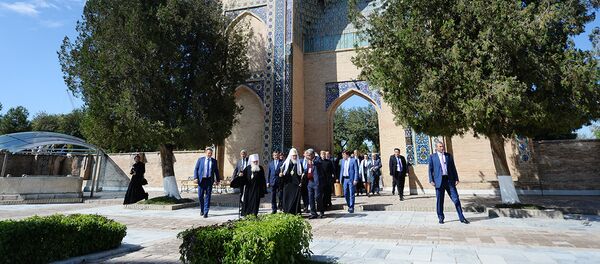 Посещение Самарканда патриархом РПЦ Кириллом - Sputnik Узбекистан