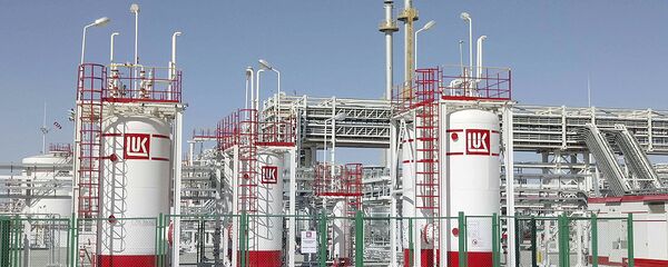 Газовая станция компании Лукойл в Джаркудуке, Узбекистан Газовая станция компании Лукойл в Джаркудуке, Узбекистан - Sputnik Ўзбекистон
