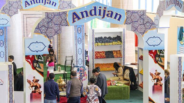 Стенд Андижана на Международной выставке Узбекистан на Шелковом пути - Sputnik Узбекистан