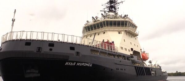 Новейший ледокол Илья Муромец начал государственные испытания Новейший ледокол Илья Муромец начал государственные испытания - Sputnik Узбекистан