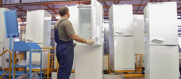 Производство холодильников Производство холодильников - Sputnik Ўзбекистон