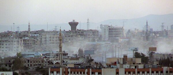 Боевые действия в пригороде Дамаска Боевые действия в пригороде Дамаска - Sputnik Узбекистан