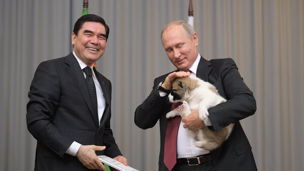 Prezident RF V. Putin vstretilsya s prezidentom Turkmenii G. Berdimuxamedovim - Sputnik O‘zbekiston