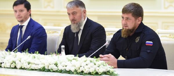 Глава Чечни Рамзан Кадыров на встрече с Шавкатом Мирзиёевым - Sputnik Узбекистан