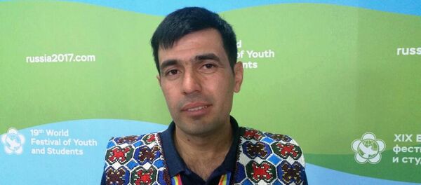 Представитель узбекской делегации Шавкат Ников на ВФМС-2017 - Sputnik Узбекистан