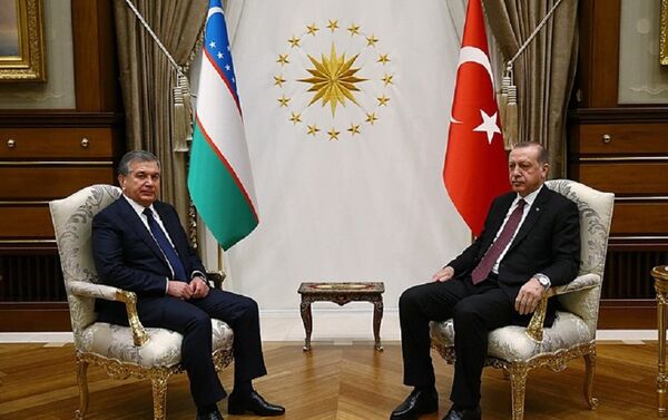 Шавкат Мирзиёев на встрече с Рэджепом Эрдоганом в Анкаре - Sputnik Узбекистан
