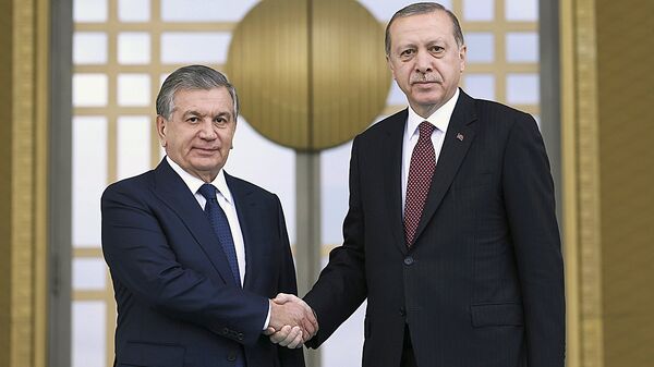 Президент Узбекистана Шавкат Мирзиёев и президент Турции Реджеп Тайип Эрдоган в Анкаре - Sputnik Узбекистан