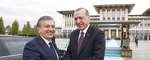Президенты Узбекистана и Турции Шавкат Мирзиёев и Реджеп Эрдоган Президенты Узбекистана и Турции Шавкат Мирзиёев и Реджеп Эрдоган - Sputnik Ўзбекистон