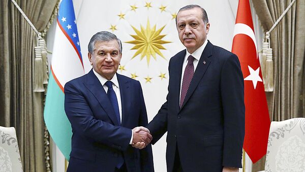 Prezident Uzbekistana Shavkat Mirziyoyev i prezident Tursii Redjep Tayip Erdogan v Ankare - Sputnik O‘zbekiston