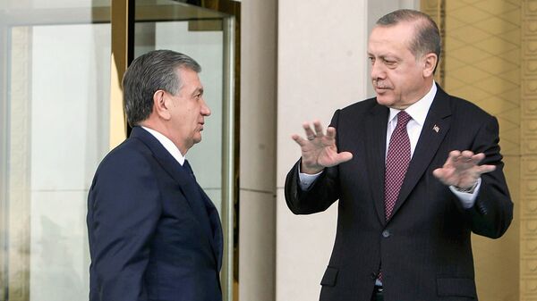 Президент Узбекистана Шавкат Мирзиёев и президент Турции Реджеп Тайип Эрдоган в Анкаре - Sputnik Ўзбекистон