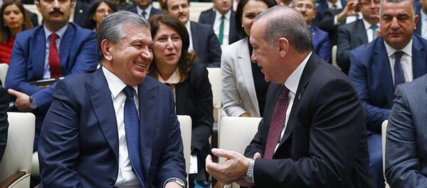 Президент Узбекистана Шавкат Мирзиёев и президент Турции Реджеп Тайип Эрдоган в Анкаре - Sputnik Узбекистан