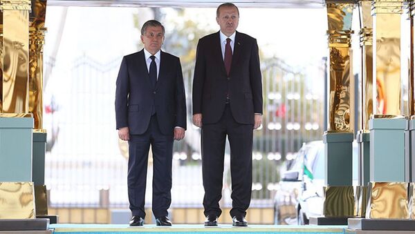 Президент Узбекистана Шавкат Мирзиёев и президент Турции Реджеп Тайип Эрдоган - Sputnik Узбекистан