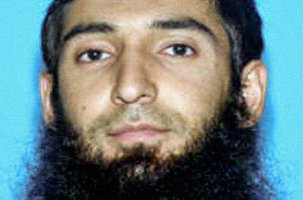 Место наезда автомобиля в Нью-Йорке - Sputnik Узбекистан