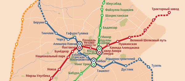 Ташкентское метро - Sputnik Узбекистан