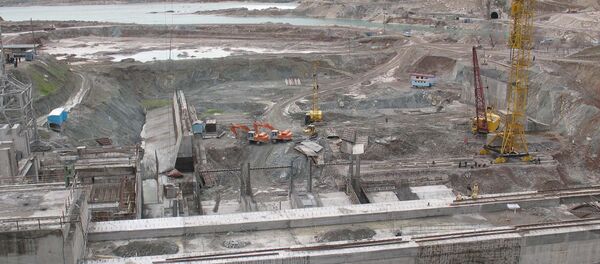 Строительная площадка ГЭС Строительная площадка ГЭС - Sputnik Узбекистан