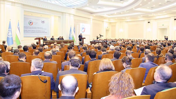 Международная конференция Центральная Азия: одно прошлое и общее будущее, сотрудничество ради устойчивого развития и взаимного процветания в Самарканде - Sputnik Узбекистан