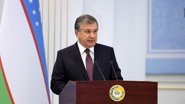 Президент Узбекистана Шавкат Мирзиеёв выступает на международной конференции Центральная Азия: одно прошлое и общее будущее, сотрудничество ради устойчивого развития и взаимного процветания в Самарканде - Sputnik Узбекистан