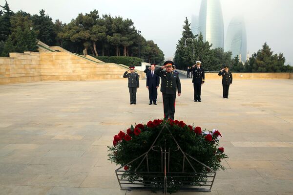 Визит Министра обороны Республики Узбекистан генерал-майора Абдусалома Азизова в Азербайджан Визит Министра обороны Республики Узбекистан генерал-майора Абдусалома Азизова в Азербайджан - Sputnik Узбекистан