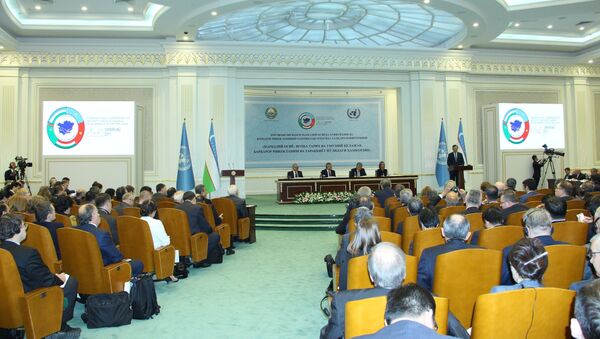 Международная конференция Центральная Азия: одно прошлое и общее будущее, сотрудничество ради устойчивого развития и взаимного процветания в Самарканде - Sputnik Ўзбекистон