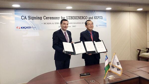 Узбекэнерго и энергетическая госкомпания Кореи подписали соглашение о сотрудничестве - Sputnik Узбекистан