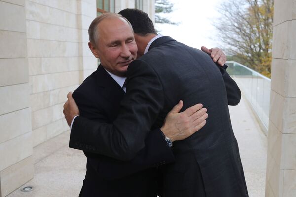 Рабочая встреча президента РФ В. Путина с президентом Сирии Б. Асадом - Sputnik Узбекистан