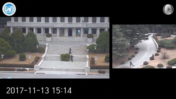 Побег солдата из Северной Кореи в Южную попал на видеокамеры - Sputnik Узбекистан