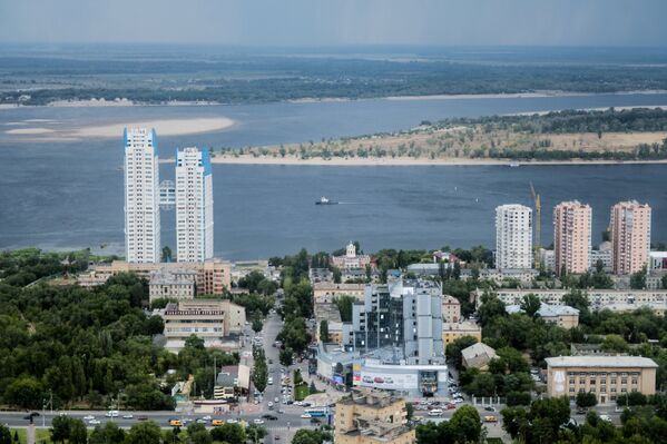 Волгоград, вид на Волгу - Sputnik Узбекистан