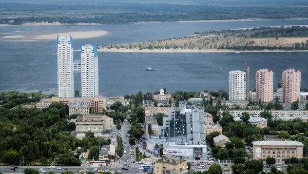 Волгоград, вид на Волгу  - Sputnik Узбекистан