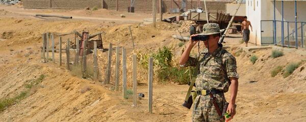 Пограничник на участке границы, архивное фото Пограничник на участке границы, архивное фото - Sputnik Ўзбекистон