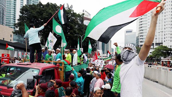 Протесты палестинцев - Sputnik Узбекистан