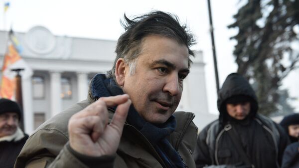 Бывший губернатор Одесской области Михаил Саакашвили отвечает на вопросы журналистов - Sputnik Узбекистан